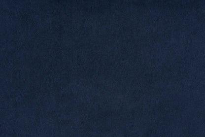 Baxton Studio Wilhelm Classic and Traditional Navy Blue Velvet Fabric Upholstered and Dark Brown Finished Wood Armchair