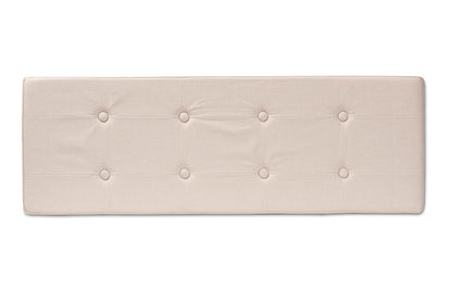 Baxton Studio Haide Modern and Contemporary Beige Fabric Upholstered Storage Ottoman