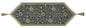 Fleur De Morris Blue Table Runner Wholesale
