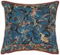 Animals with Aristoloches Blue French Cushion