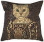 Cat With Crown B European Cushion Covers