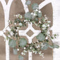 Glitter Frosted Eucalyptus Mini Wreath (Pack of 2)
