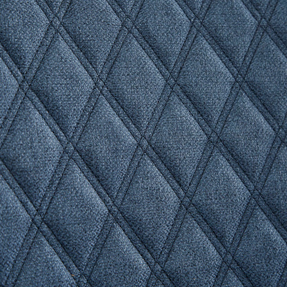 27" Blue Accent Chair | Quilted Back, Silver Nailhead Trim & High-Density Foam — Modern Style for Living Room