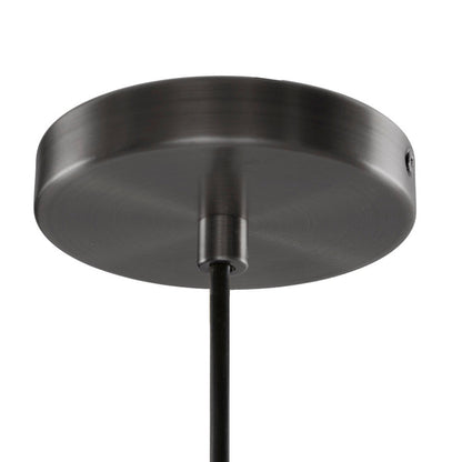 Bell Glass Pendant Light – Gold, Bronze or Silver Metal Base, Clear Glass Shade & Adjustable Cord | 9" Dia