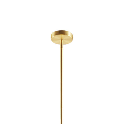5-Light Drum Shade Chandelier | Cotton-Linen Fabric Shade with Plated Brass Frame, Adjustable to 62.5" — Black, Gold or Silver