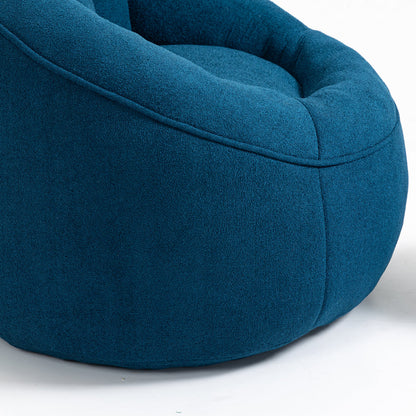 Bean Bag Sofa Chair with Footrest | High-Density Foam Fill & Super Fibre Fabric — Adult Lounger for Living Room & Bedroom
