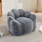 Lotus Bean Bag Sofa Chair | No-Assembly Memory Foam Lounger with Pull Ring & Anti-Fouling Fabric — 6 Colors