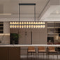 Luxury Crystal Chandelier | Double-Ring LED Ceiling Light for Living Room & Dining Room — Black or Gold, Round or Rectangular