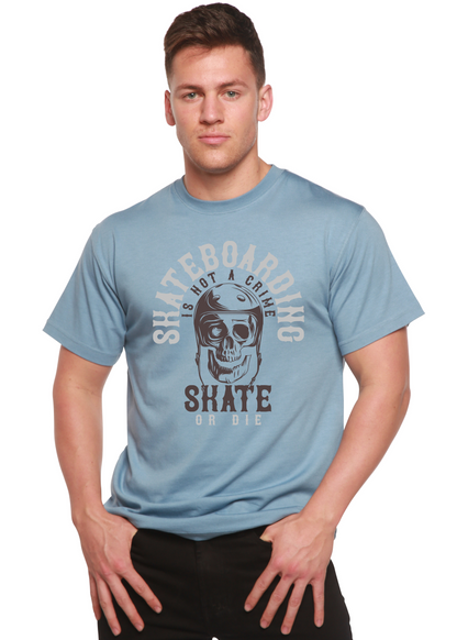 Skate Boarding Men's Bamboo Viscose/Organic Cotton Short Sleeve Graphic T-Shirt