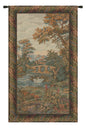 Swan in the Lake Vertical Italian Tapestry