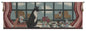 Cat Keeping Watch Italian Tapestry