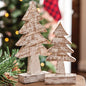 Distressed Wooden Tree 8 inch (Pack of 2)