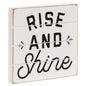 Good Morning Shiplap Block Sign 3 Asstd. (Pack of 4)