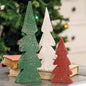 3/Set Distressed Christmas Colors Wooden Trees