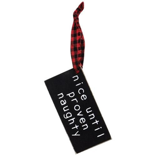 4/Set I've Been Good-ish Buffalo Check Tags  (Pack of 4)