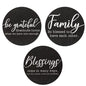 Family Sayings Round Sign 11.75" 3 Asstd. (Pack of 2)