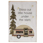 Bless Our Little House Camper Block (Pack of 4)