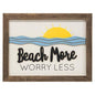 Beach More Worry Less Frame (Pack of 2)