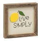 Live Simply Lemon Frame (Pack of 4)