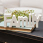 Wooden "Family" Block Cream (Pack of 4)