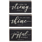 Strength and Dignity Box Sign 3 Asstd. (Pack of 4)