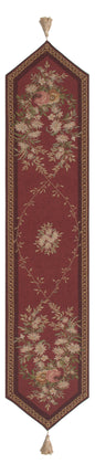 Aubusson Red French Table Runner