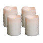 LED Dripping Wax Pillar Candles with Remote (Set of 4)