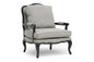 Baxton Studio Antoinette Classic Antiqued French Accent Chair