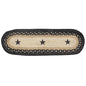 Primitive Pewter Star Braided Stair Tread (Pack of 2)