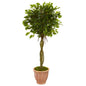 4.5'Ficus Artificial Tree in Terracotta Planter UV Resistant (Indoor/Outdoor)