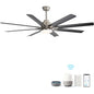 66" Smart Ceiling Fan with LED Light | 8-Blade Dimmable Fan with DC Motor, Remote, App & Voice Control — Alexa & Google Home Compatible