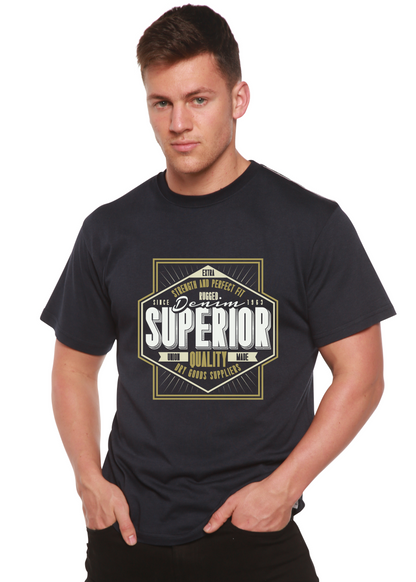 Superior Quality Men's Bamboo Viscose/Organic Cotton Short Sleeve Graphic T-Shirt