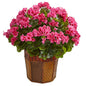 Geranium Artificial Plant in Decorative Planter