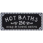 Hot Baths Metal Sign (Pack of 2)