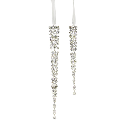 Jewel Icicle Drop Ornament (Set of 12)