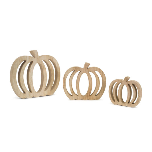 Wood Pumpkin Cut-Out (Set of 6)