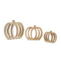 Wood Pumpkin Cut-Out (Set of 6)