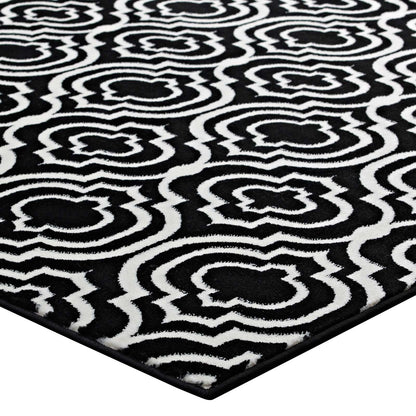 Frame Transitional Moroccan Trellis 5x8 Area Rug by Modway