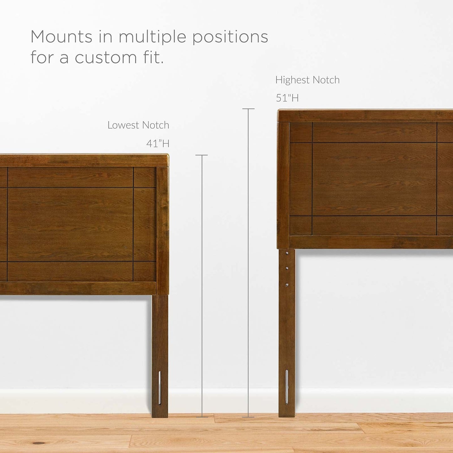 Archie Wood Twin Headboard by Modway