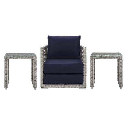 Aura 3 Piece Outdoor Patio Wicker Rattan Set by Modway