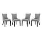 Marquis Fabric Dining Chair Set of 4 by Modway