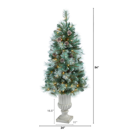 4.5' Frosted Tip British Columbia Mountain Pine Artificial Christmas Tree