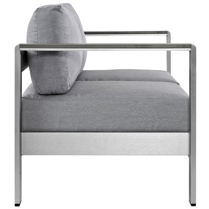 Shore Outdoor Patio Aluminum Loveseat by Modway
