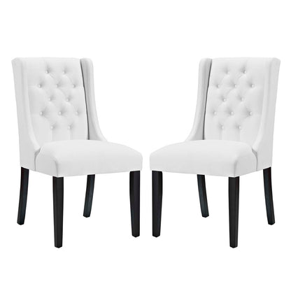 Baronet Vinyl Dining Chair Set of 2 by Modway