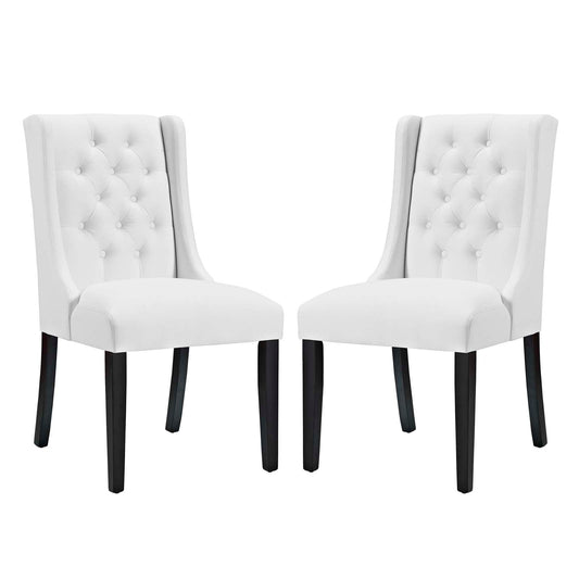 Baronet Vinyl Dining Chair Set of 2 by Modway