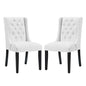 Baronet Vinyl Dining Chair Set of 2 by Modway