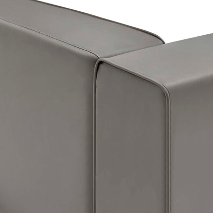 Mingle Vegan Leather Right-Arm Chair by Modway