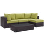 Convene 5 Piece Outdoor Patio Sectional Set by Modway