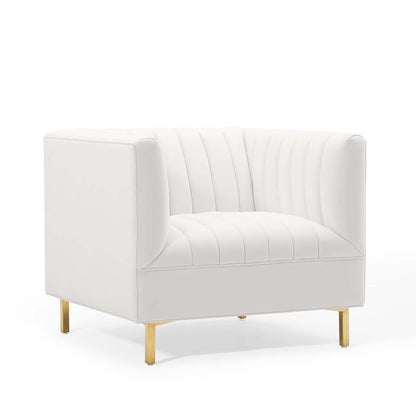 Shift Channel Tufted Performance Velvet Armchair by Modway