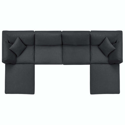 Commix 6-Piece Down Filled Overstuffed Sectional Sofa by Modway